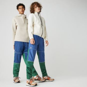 Lacoste LIVE Colorblock Tracksuit Pants Pánské - Kalhoty Zelene / Blankyt | CZ-3V4dbc